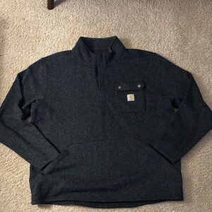 Carhartt Men's Zip Up Black Sweater